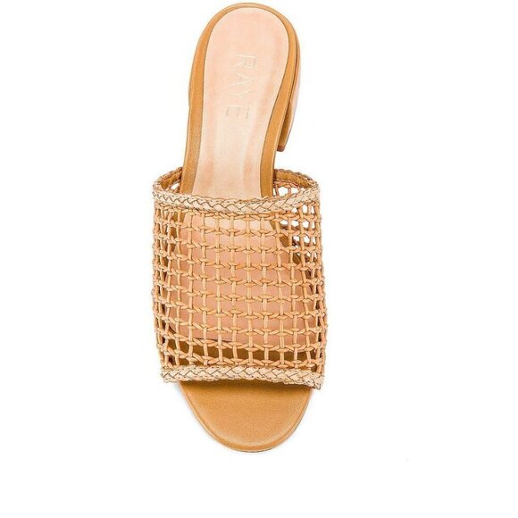 RAYE Lou Heels in Nude 7 With Box Womens Resort Low Sandals Slides - Picture 3 of 13